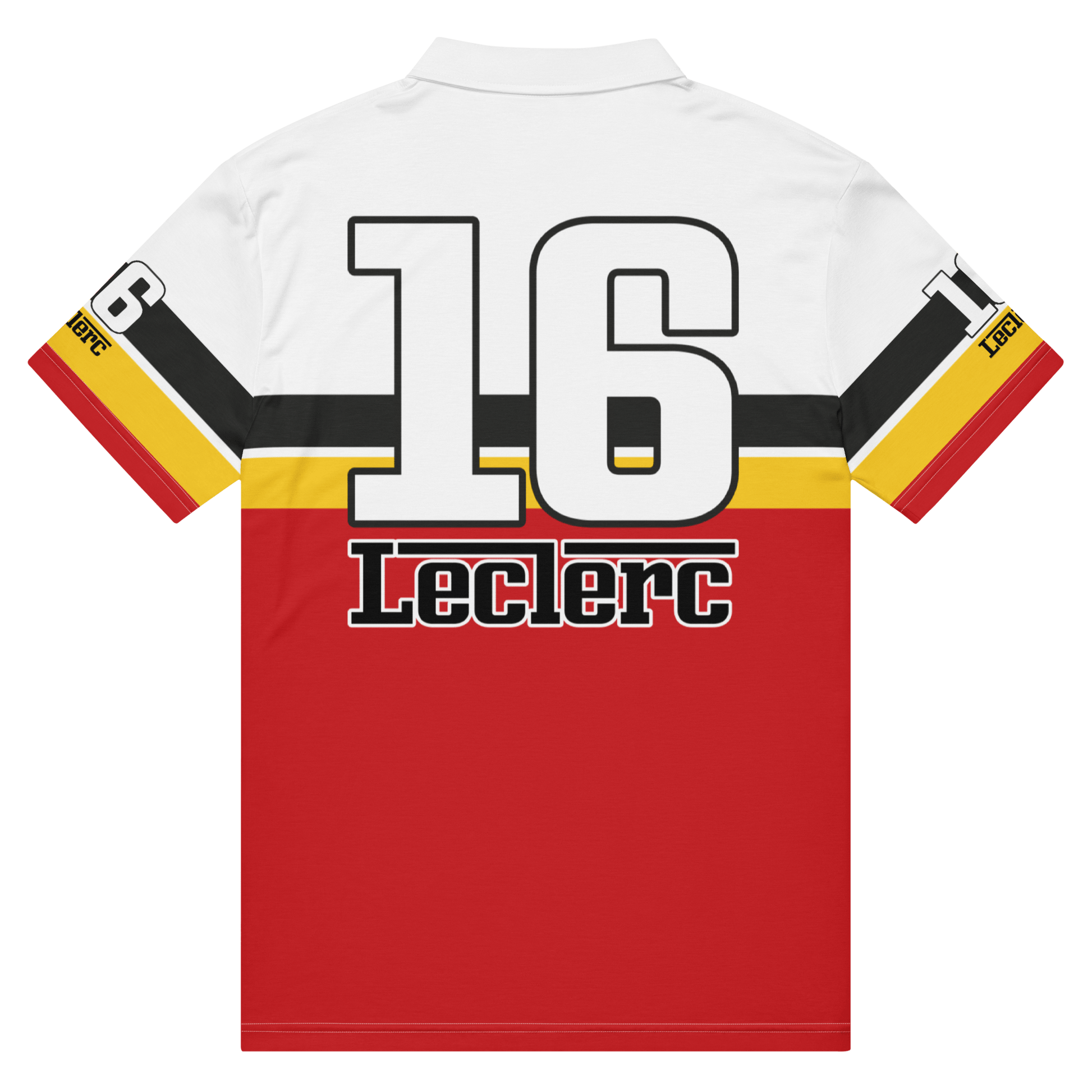 Charles Leclerc 16 Racing Team Polo Shirt - Men's XS to 3XL - Mooving Merch