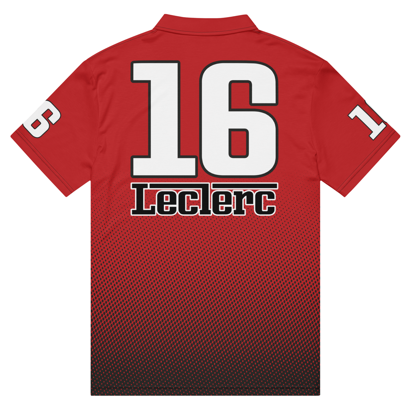 Charles Leclerc 16 Racing Team Polo Shirt - Men's XS to 3XL - Mooving Merch