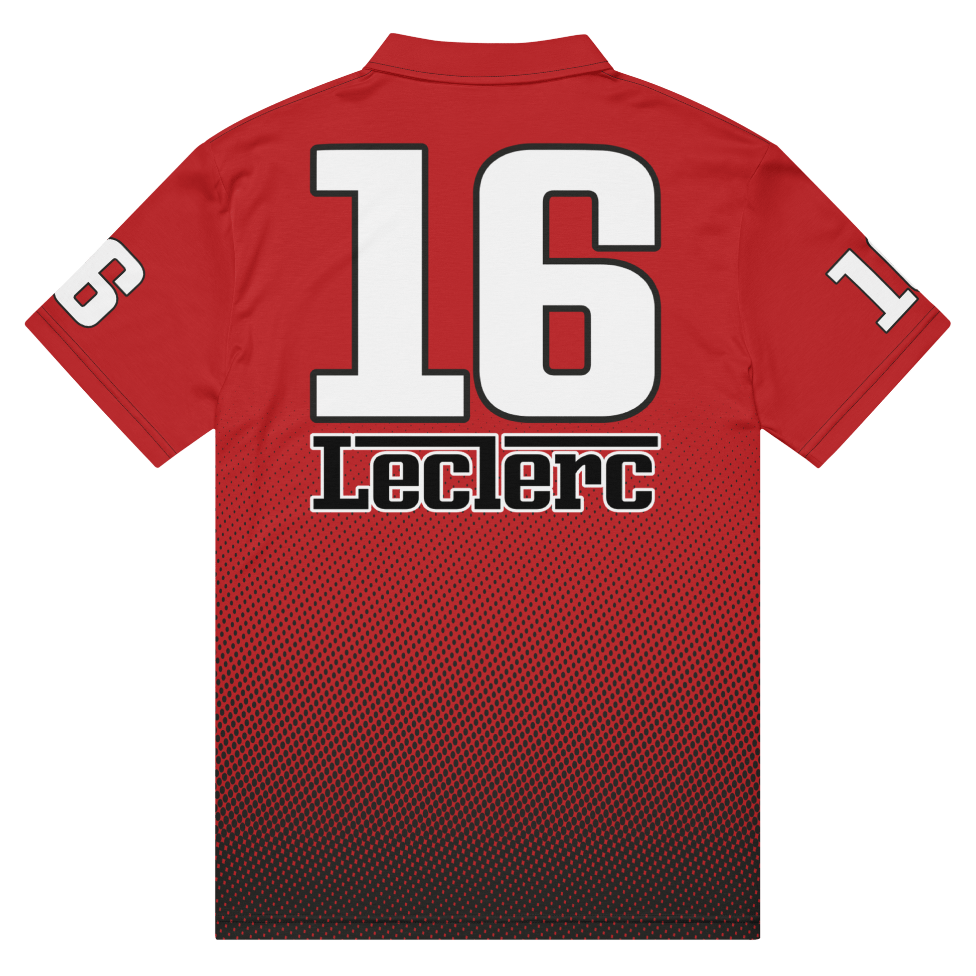 Charles Leclerc 16 Racing Team Polo Shirt - Men's XS to 3XL - Mooving Merch