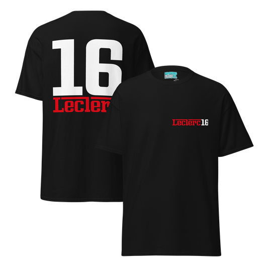 Charles Leclerc 16 Racing Team T-Shirt - 10 Cols - Unisex - Mooving Merch
