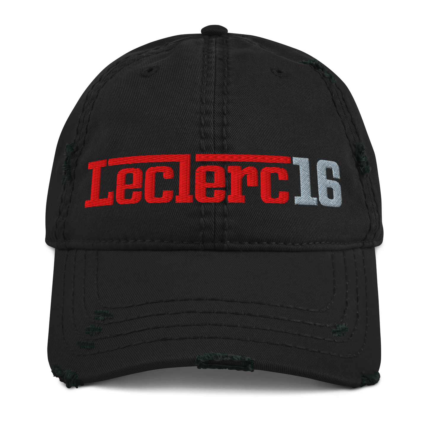 Charles Leclerc Distressed Embroidered Baseball Cap - 4 Colors - One Size - Mooving Merch