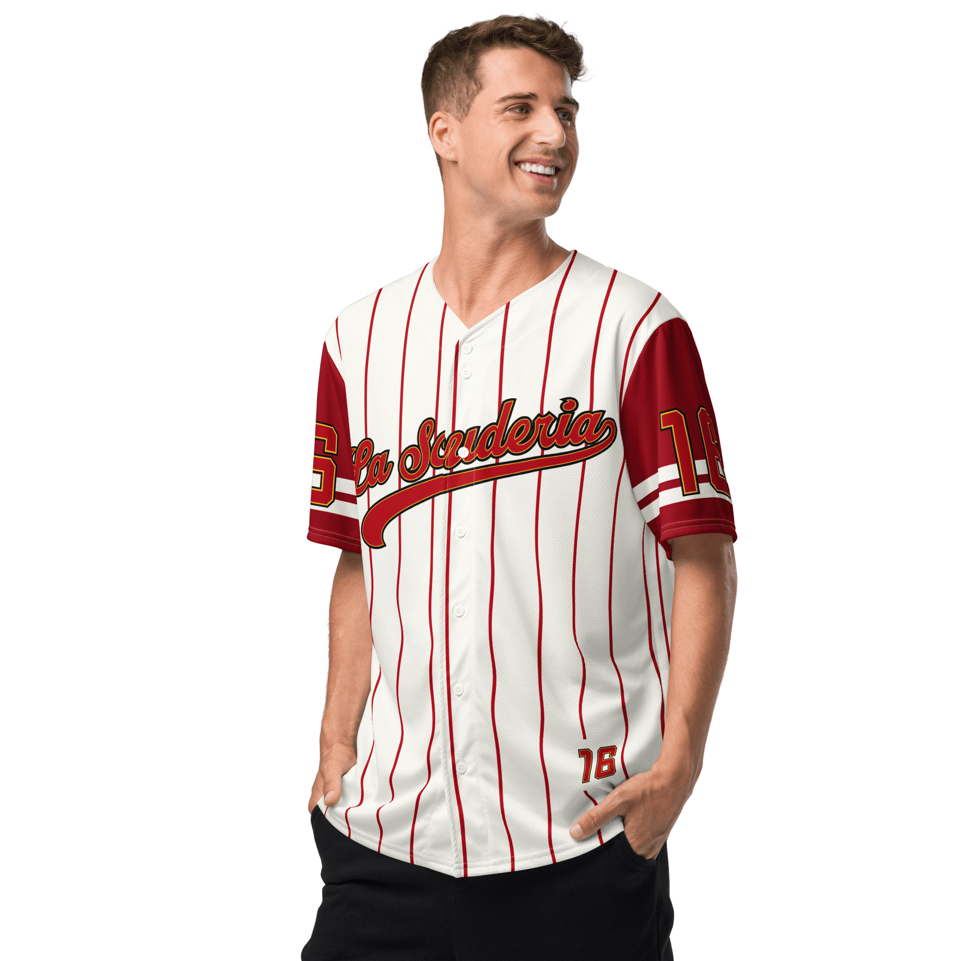 Charles Leclerc La Scuderia 16 Baseball Jersey - Unisex - Mooving Merch