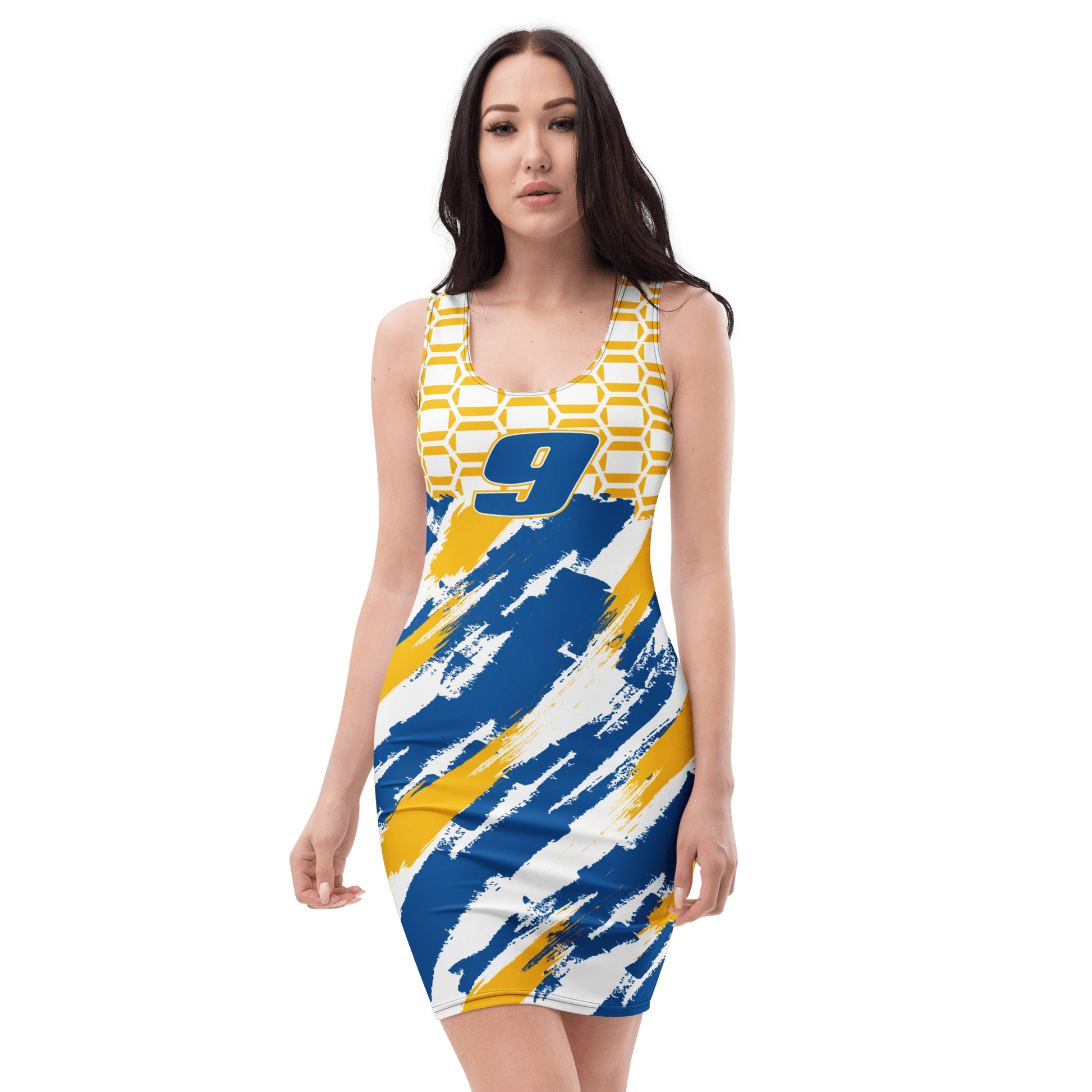 Chase Elliot 9 NASCAR Racing Team Bodycon Dress - Mooving Merch