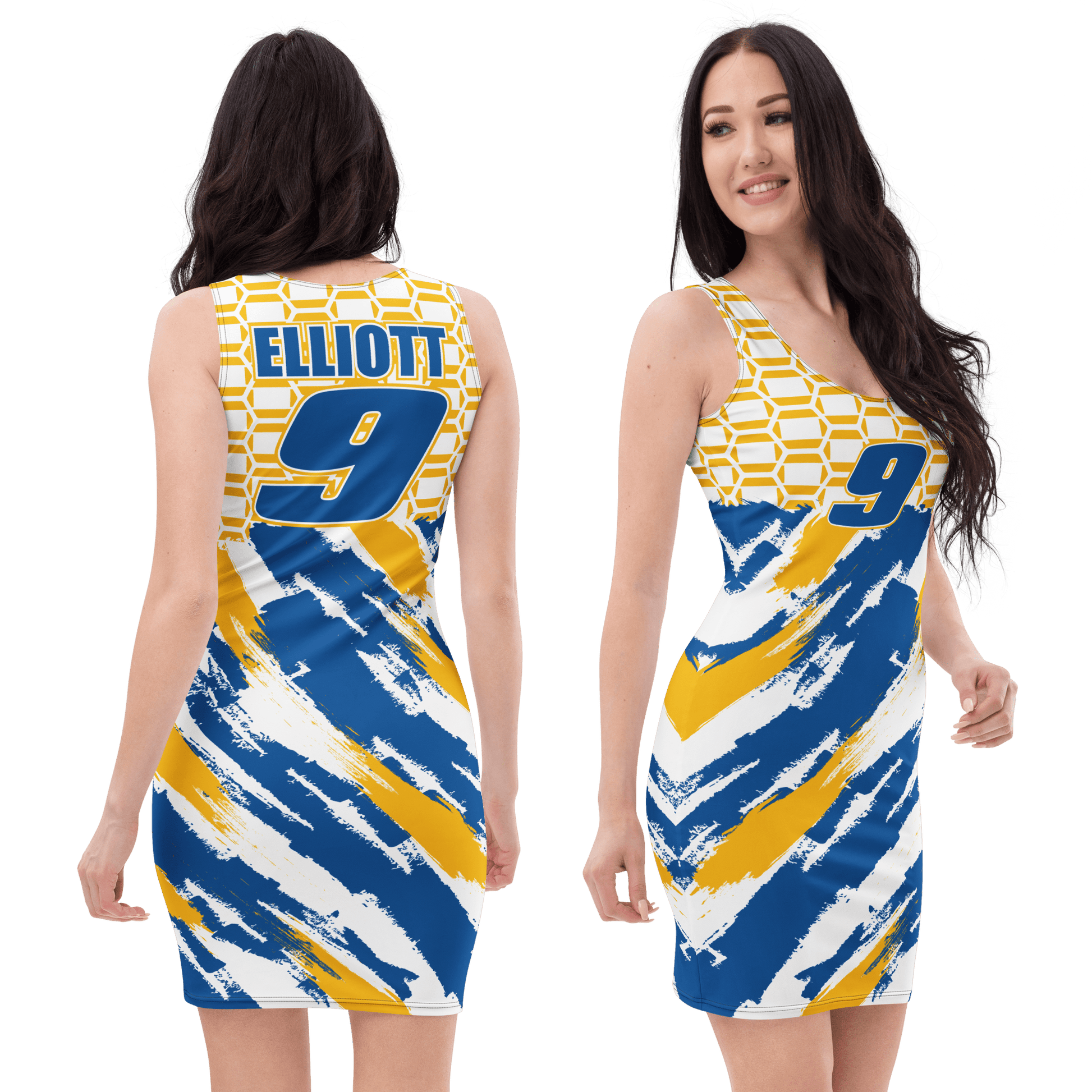 Chase Elliot 9 NASCAR Racing Team Bodycon Dress - Mooving Merch