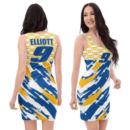 Chase Elliot 9 NASCAR Racing Team Bodycon Dress - Mooving Merch