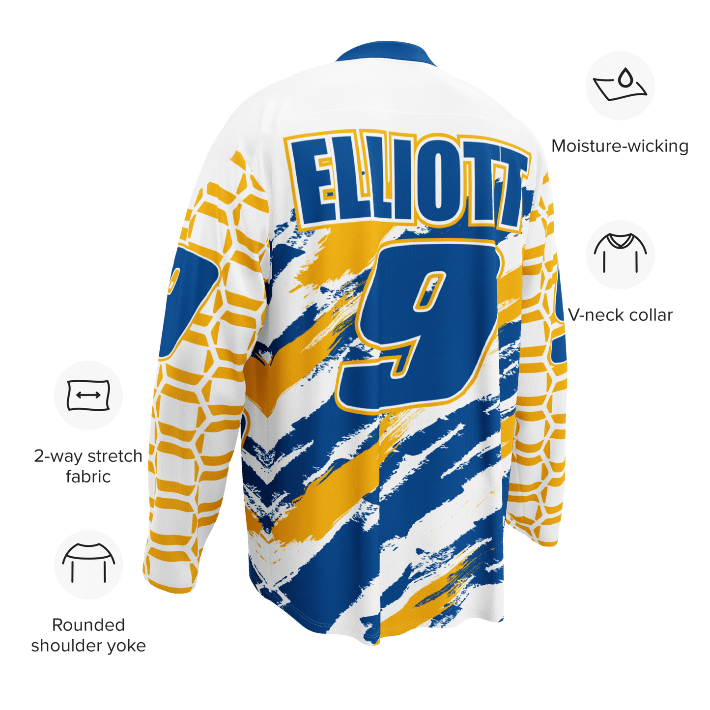 Chase Elliott 9 NASCAR Racing Unisex Hockey Jersey - 2XS to 6XL - Mooving Merch