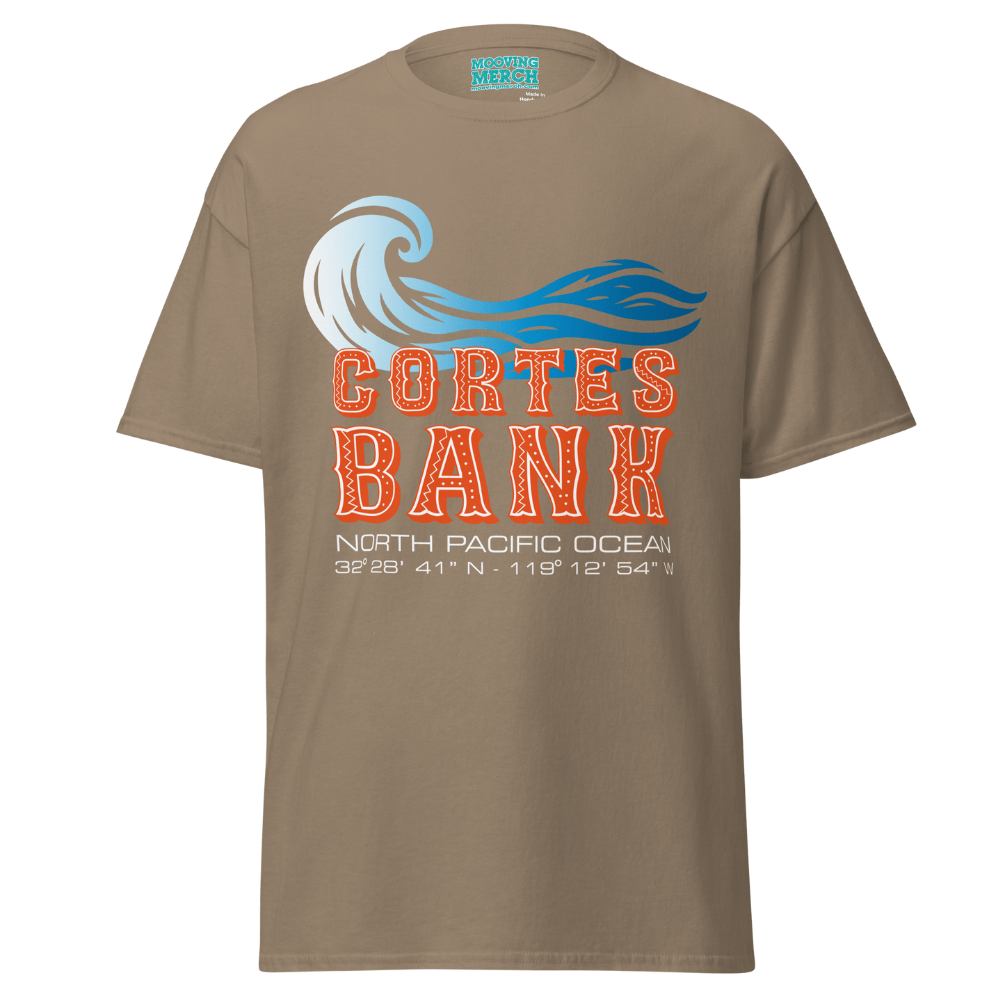 Cortes Bank Surf Location T-Shirt - 10 Cols - Unisex S to 5XL - Mooving Merch