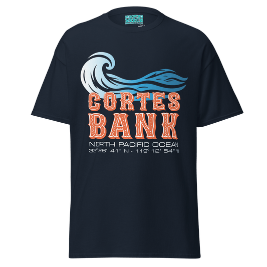 Cortes Bank Surf Location T-Shirt - 10 Cols - Unisex S to 5XL - Mooving Merch