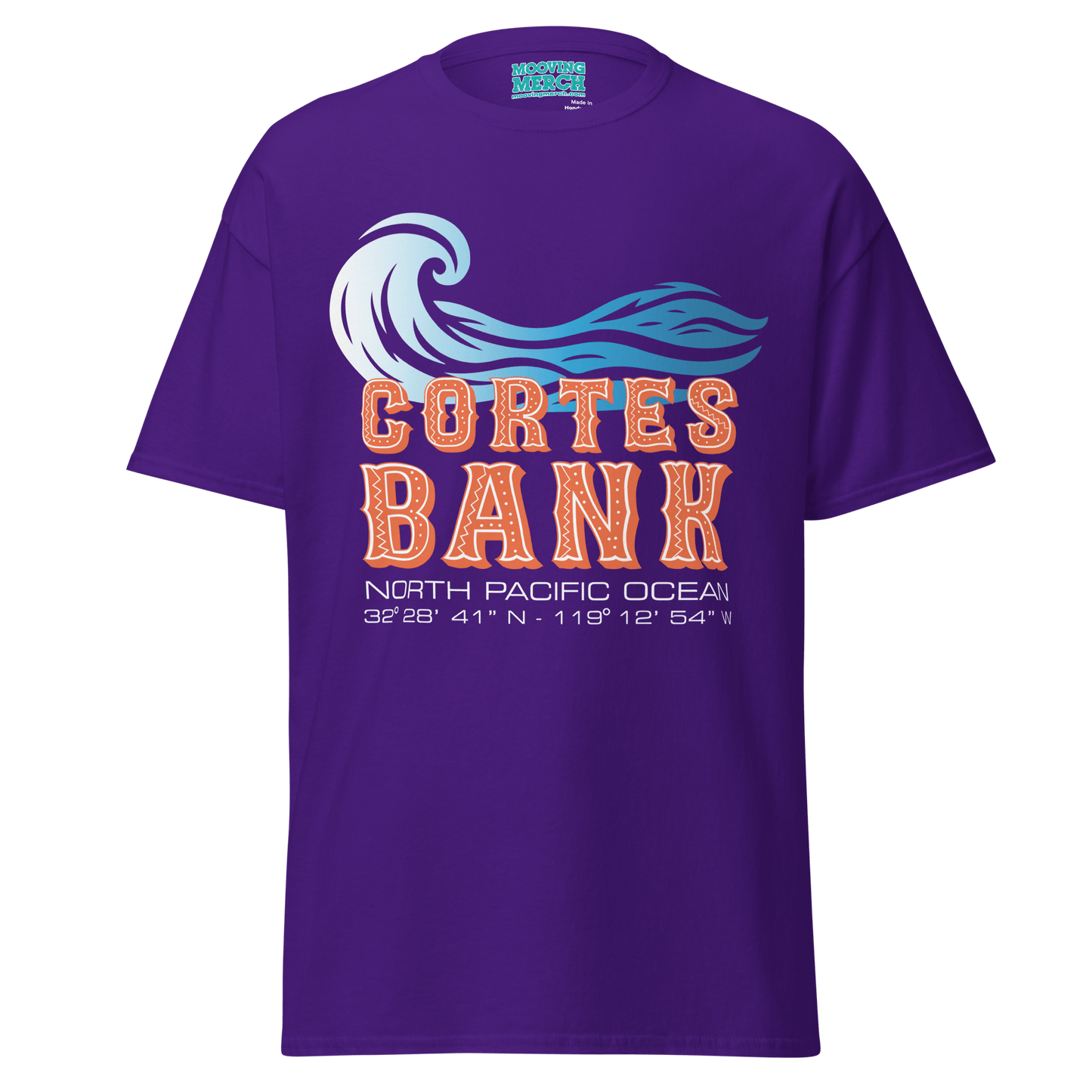 Cortes Bank Surf Location T-Shirt - 10 Cols - Unisex S to 5XL - Mooving Merch