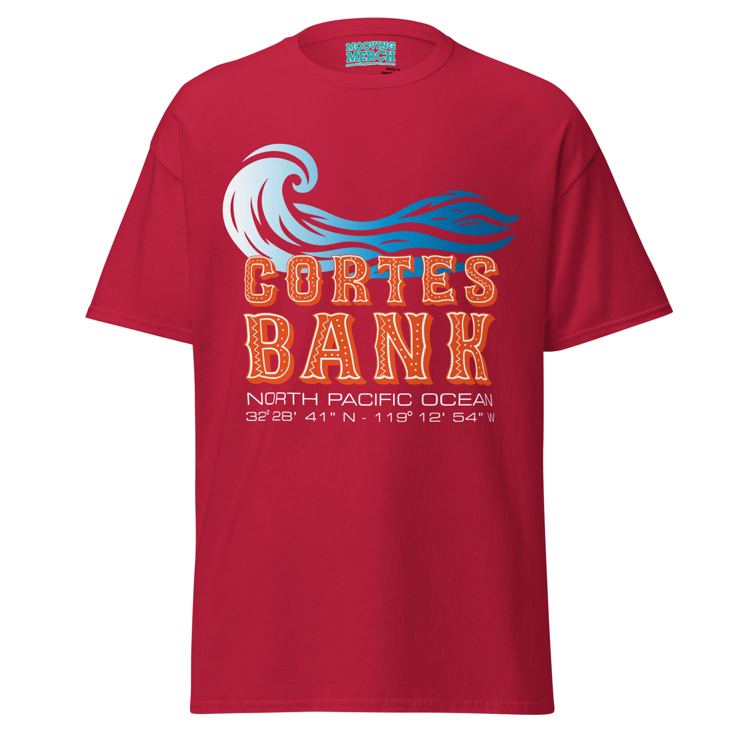 Cortes Bank Surf Location T-Shirt - 10 Cols - Unisex S to 5XL - Mooving Merch