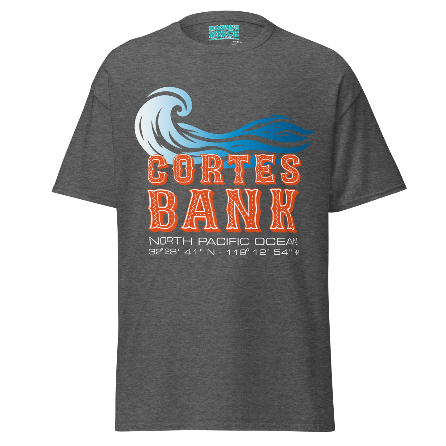 Cortes Bank Surf Location T-Shirt - 10 Cols - Unisex S to 5XL - Mooving Merch