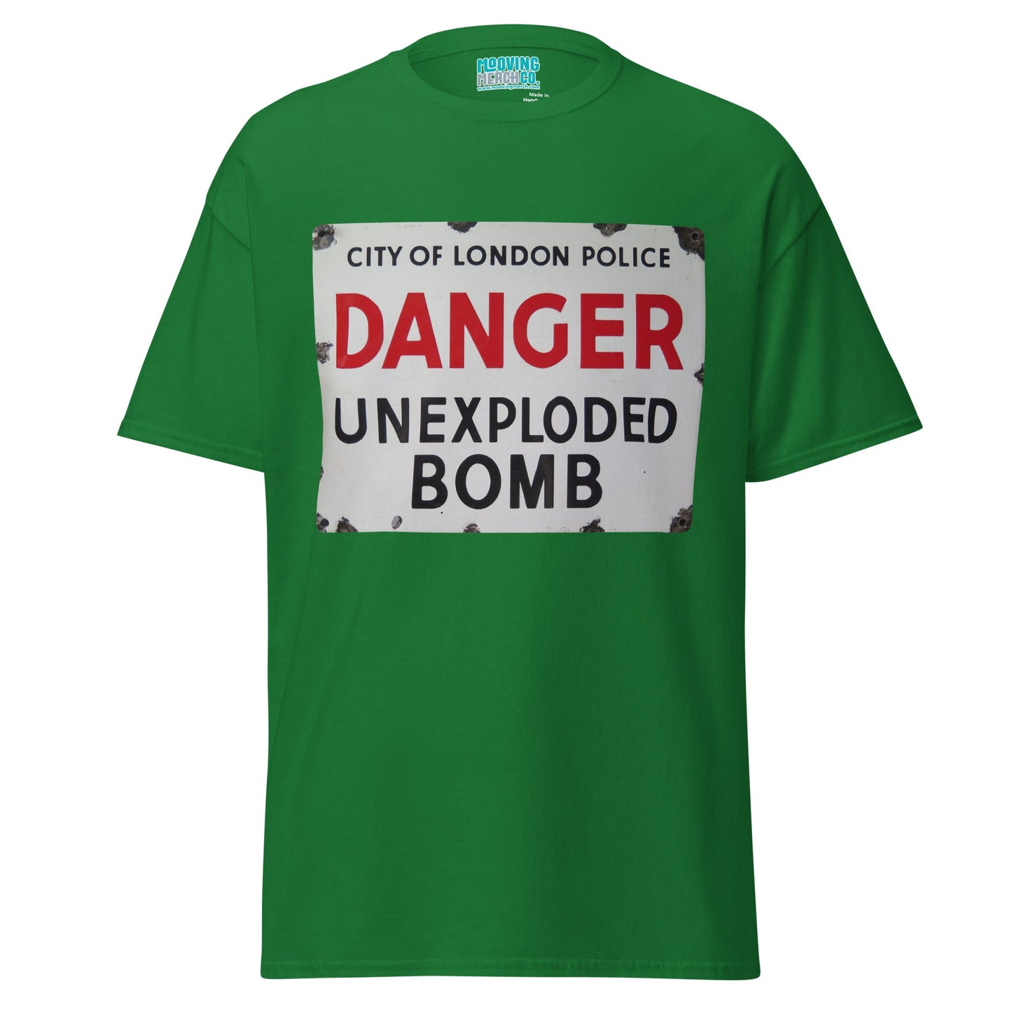 Danger Unexploded Bomb Nostalgia T-Shirt - Unisex - Mooving Merch