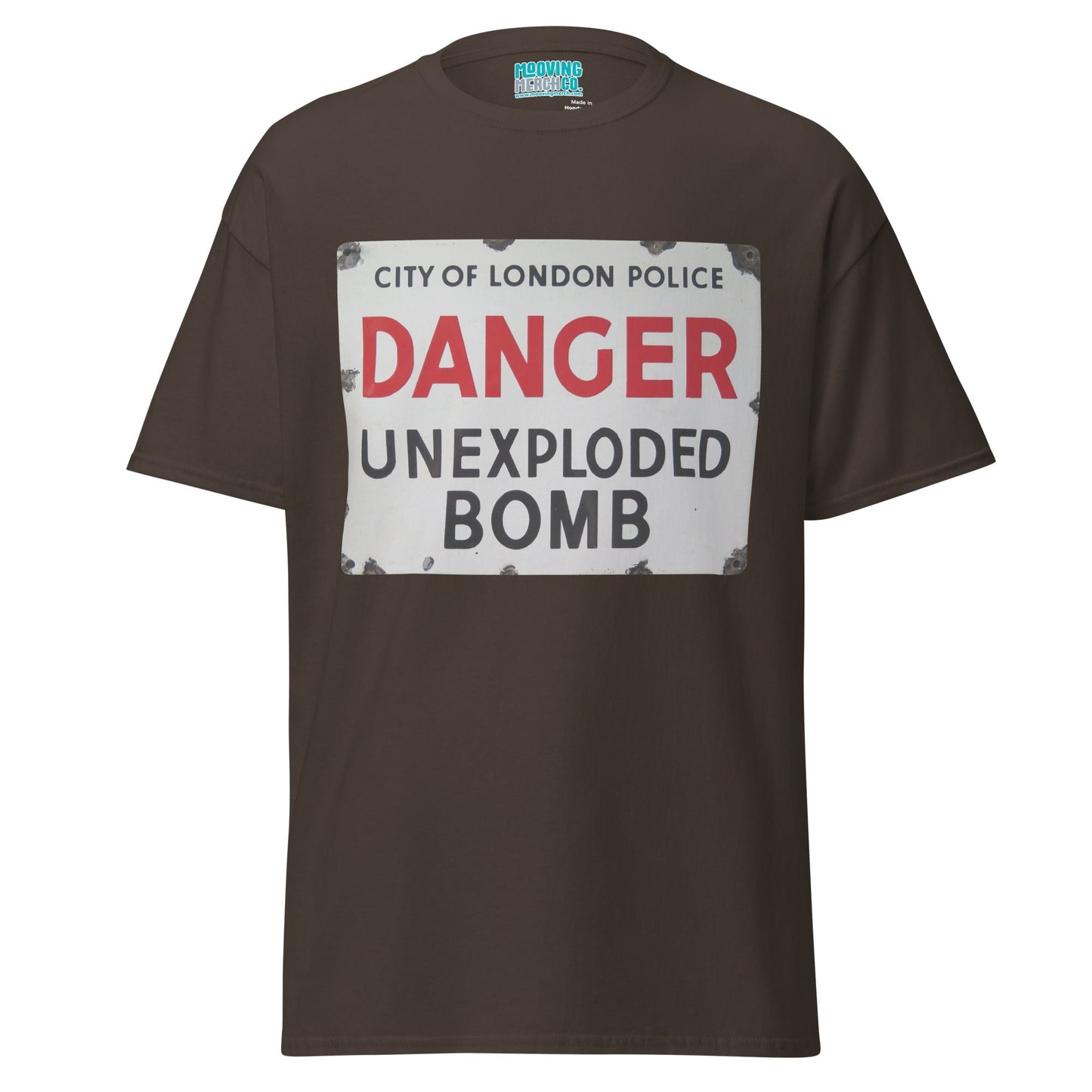 Danger Unexploded Bomb Nostalgia T-Shirt - Unisex - Mooving Merch