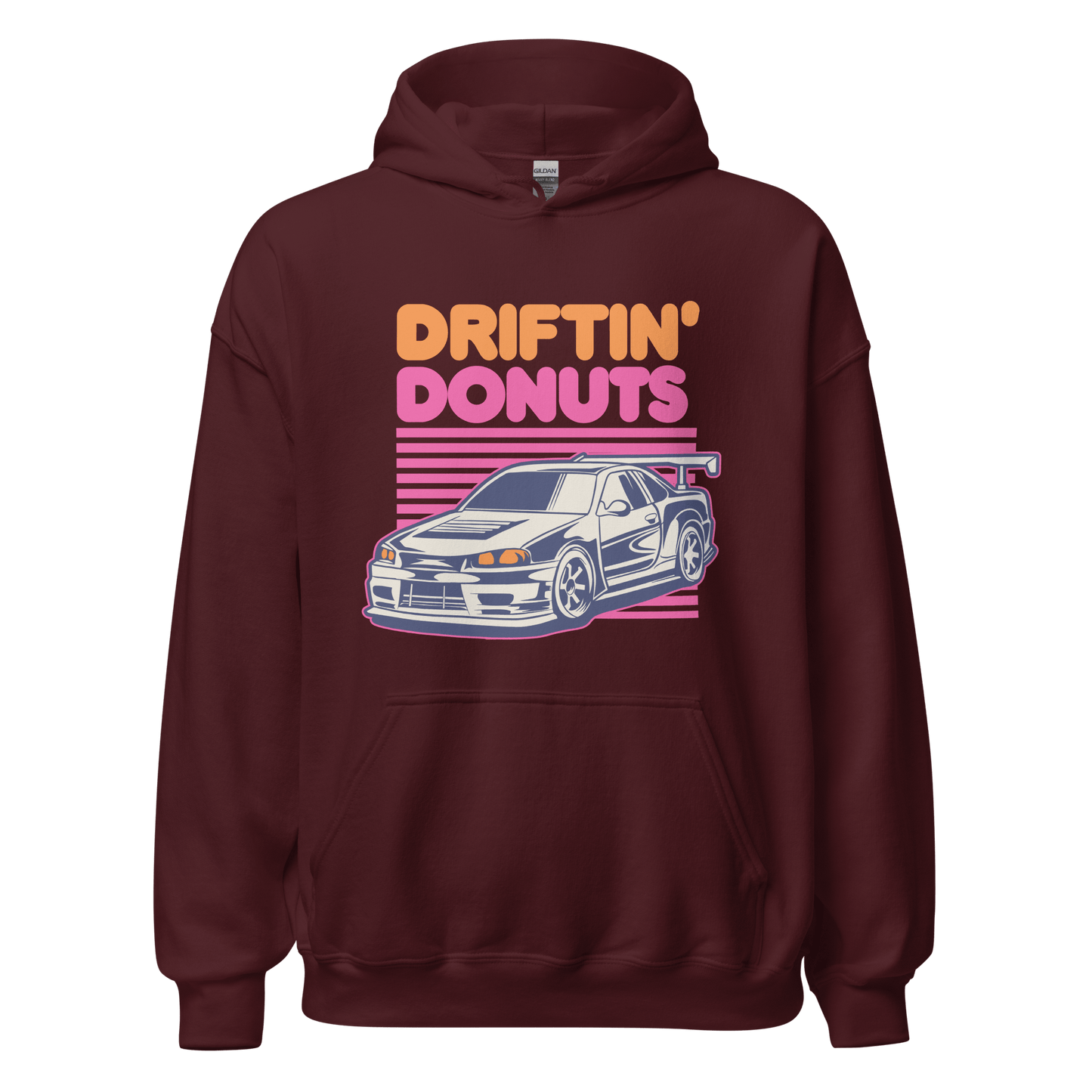 Driftin' Donuts Printed Unisex Hoodie - 9 Colours - S to 5XL - Mooving Merch
