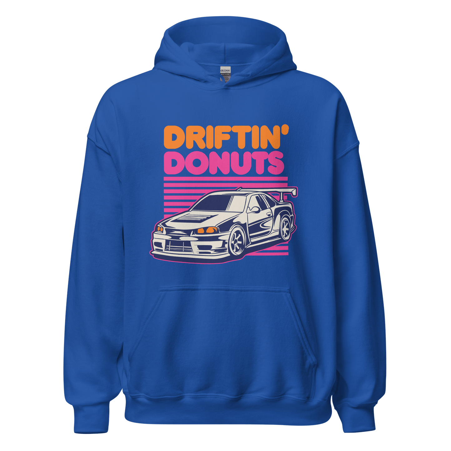 Driftin' Donuts Printed Unisex Hoodie - 9 Colours - S to 5XL - Mooving Merch