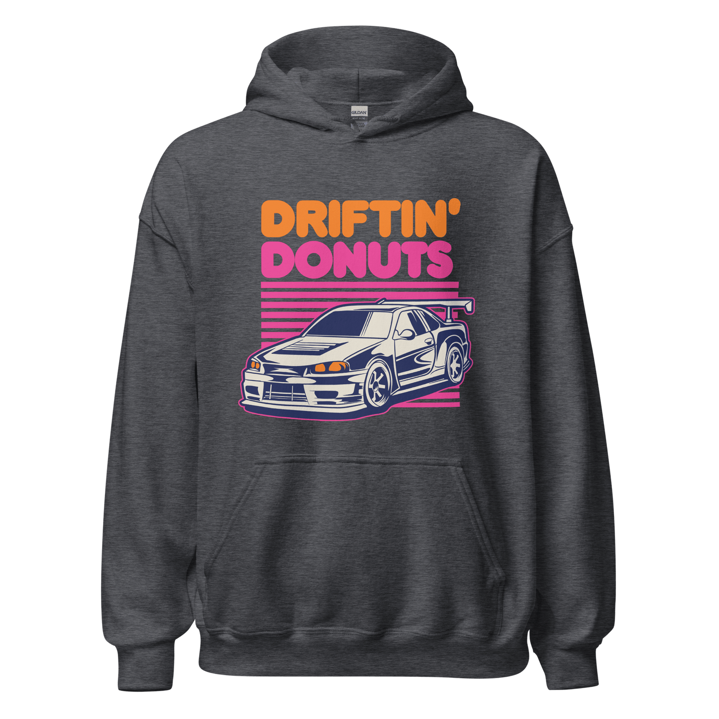 Driftin' Donuts Printed Unisex Hoodie - 9 Colours - S to 5XL - Mooving Merch