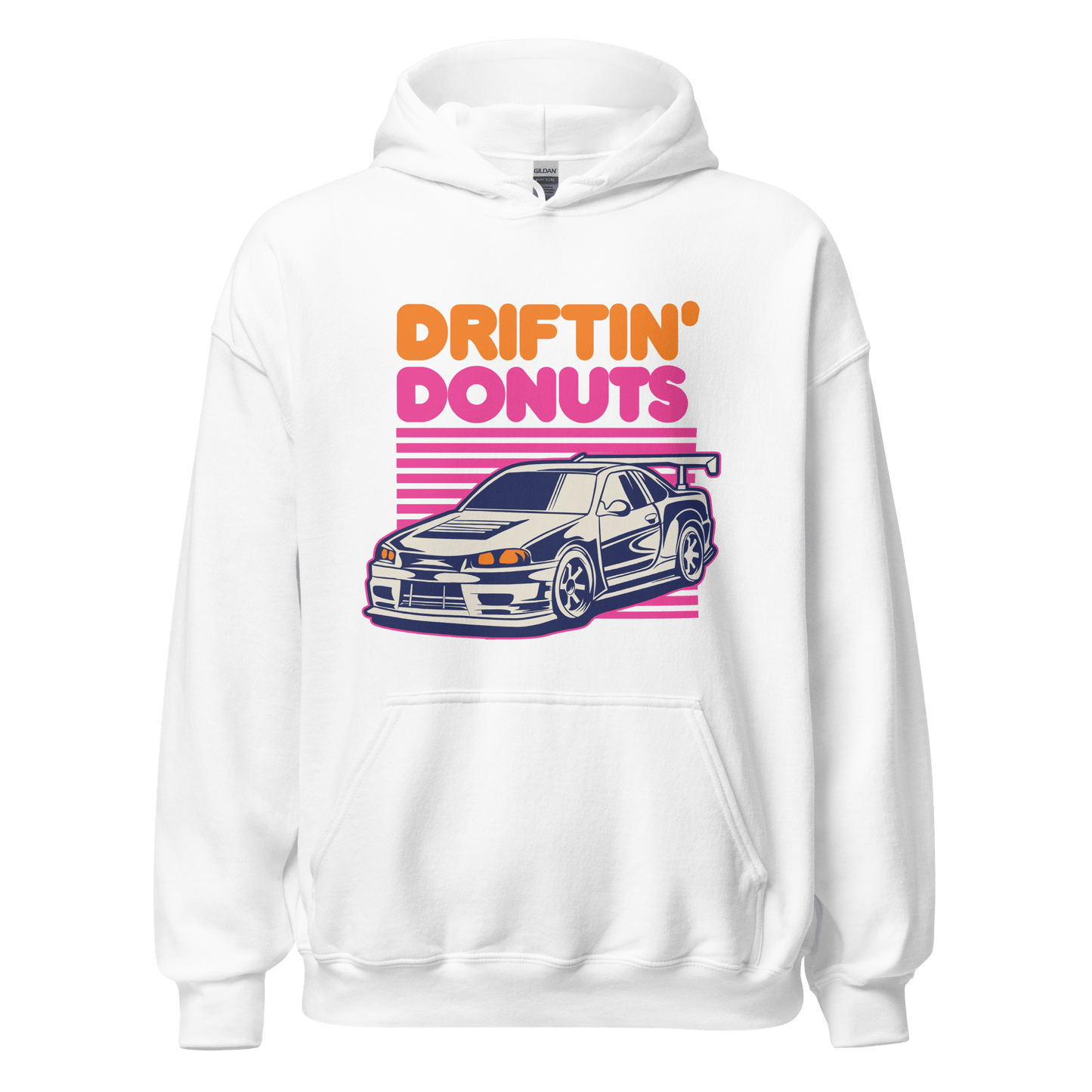 Driftin' Donuts Printed Unisex Hoodie - 9 Colours - S to 5XL - Mooving Merch