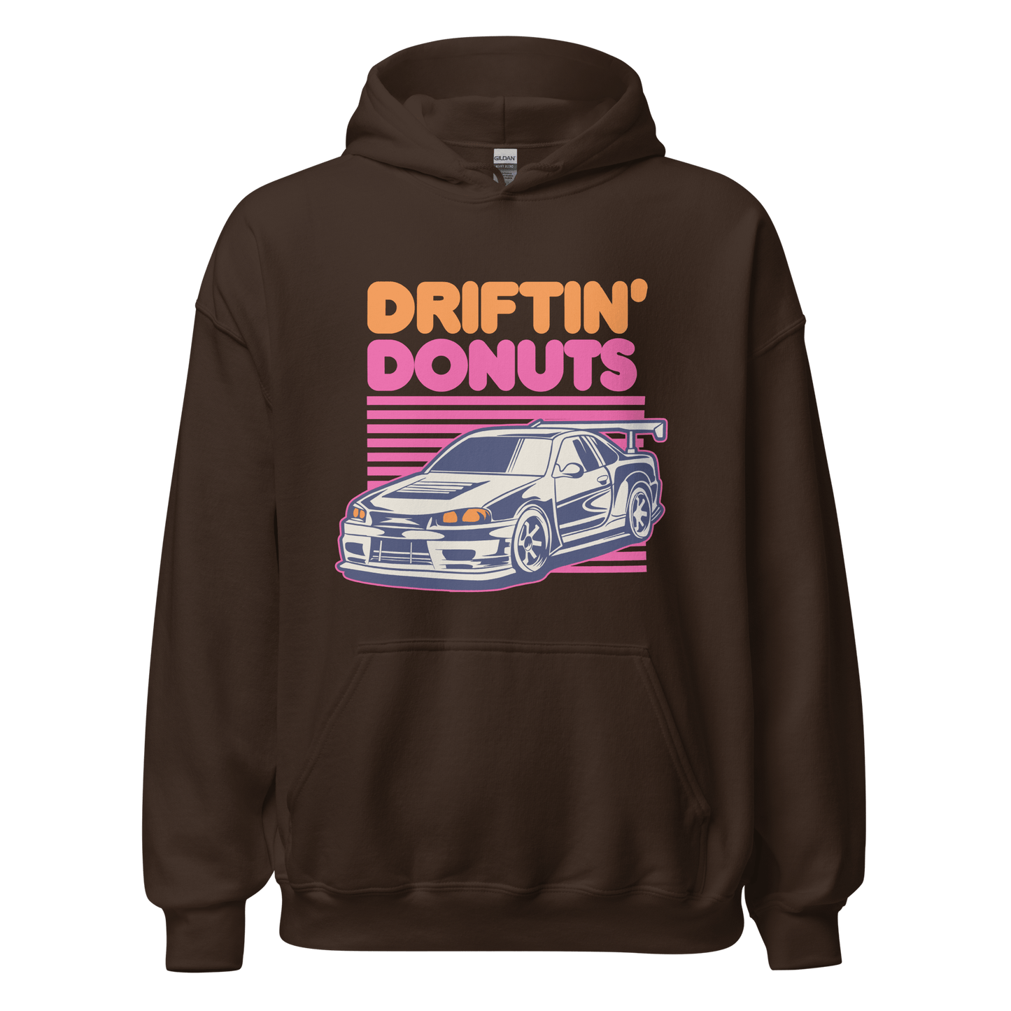 Driftin' Donuts Printed Unisex Hoodie - 9 Colours - S to 5XL - Mooving Merch