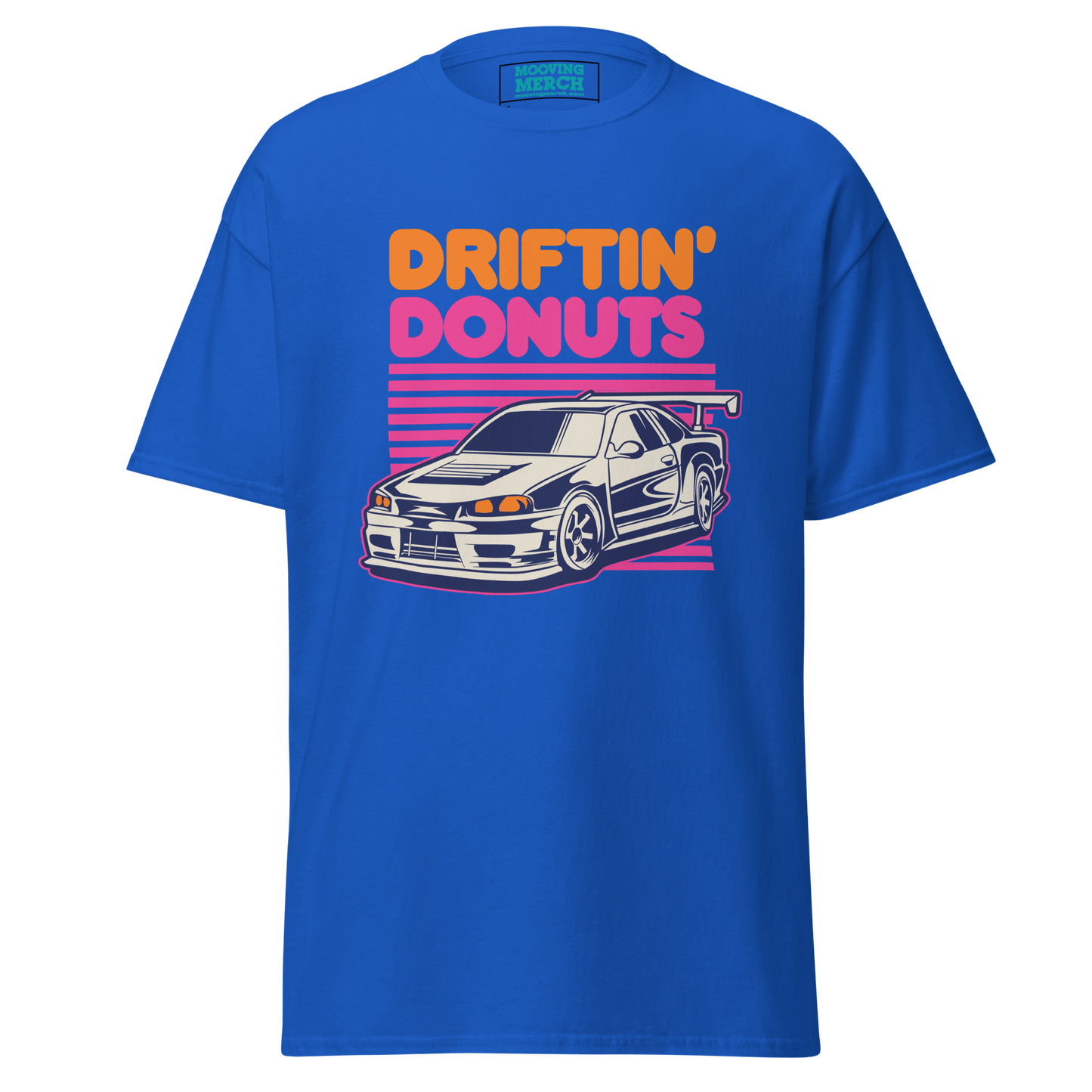 Driftin' Donuts Printed Unisex T-Shirt - 9 Colours - S to 5XL - Mooving Merch