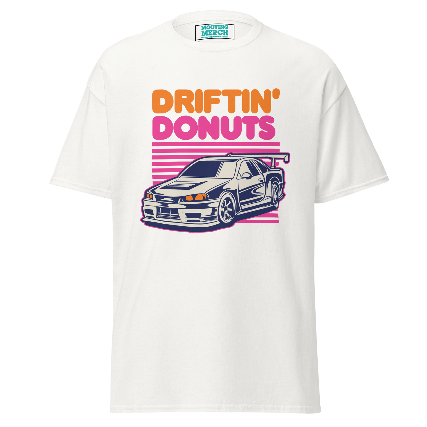 Driftin' Donuts Printed Unisex T-Shirt - 9 Colours - S to 5XL - Mooving Merch