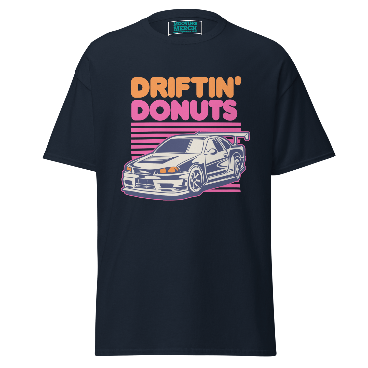 Driftin' Donuts Printed Unisex T-Shirt - 9 Colours - S to 5XL - Mooving Merch