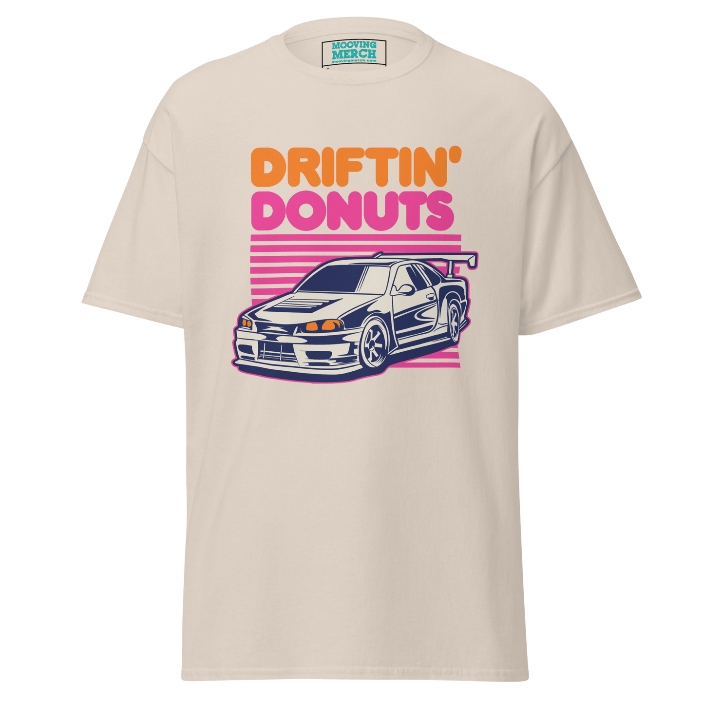 Driftin' Donuts Printed Unisex T-Shirt - 9 Colours - S to 5XL - Mooving Merch