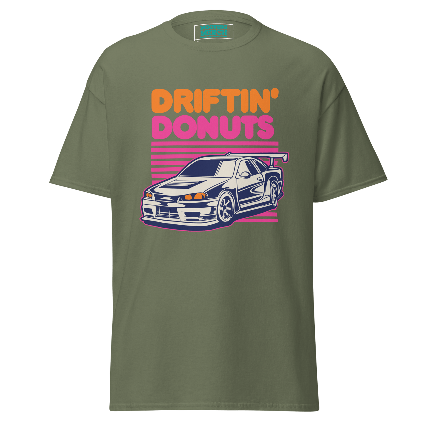 Driftin' Donuts Printed Unisex T-Shirt - 9 Colours - S to 5XL - Mooving Merch
