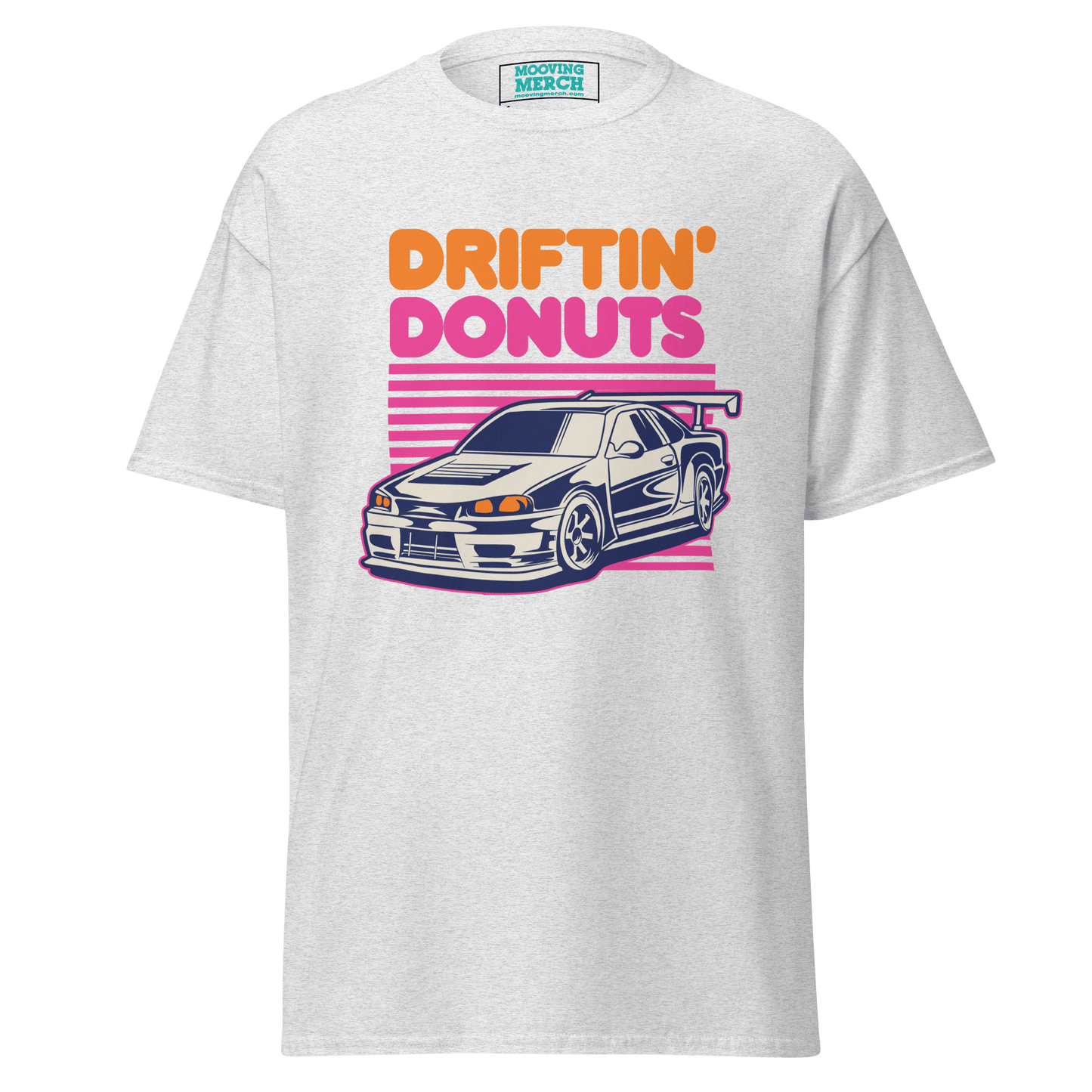 Driftin' Donuts Printed Unisex T-Shirt - 9 Colours - S to 5XL - Mooving Merch