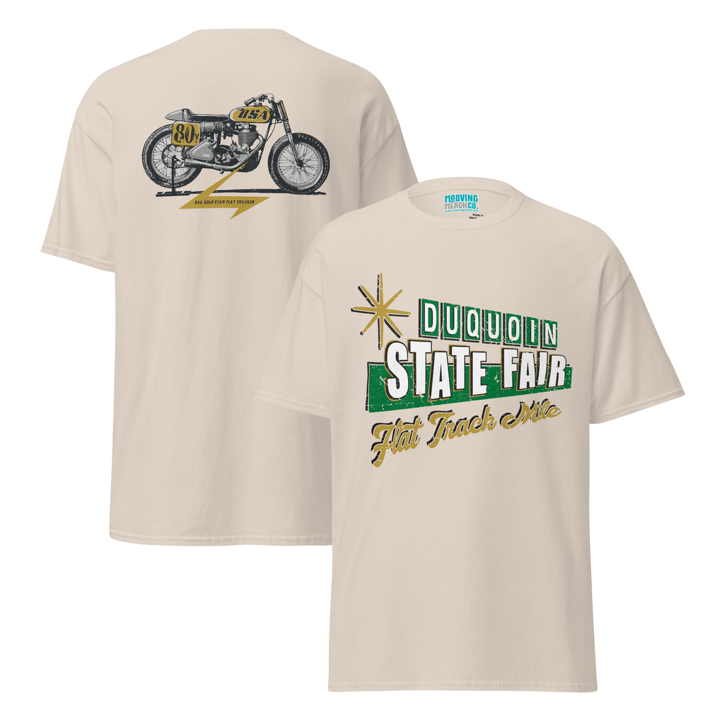 DuQuoin State Fair Flat Track Racer T-Shirt - 8 Colors - Unisex - Mooving Merch