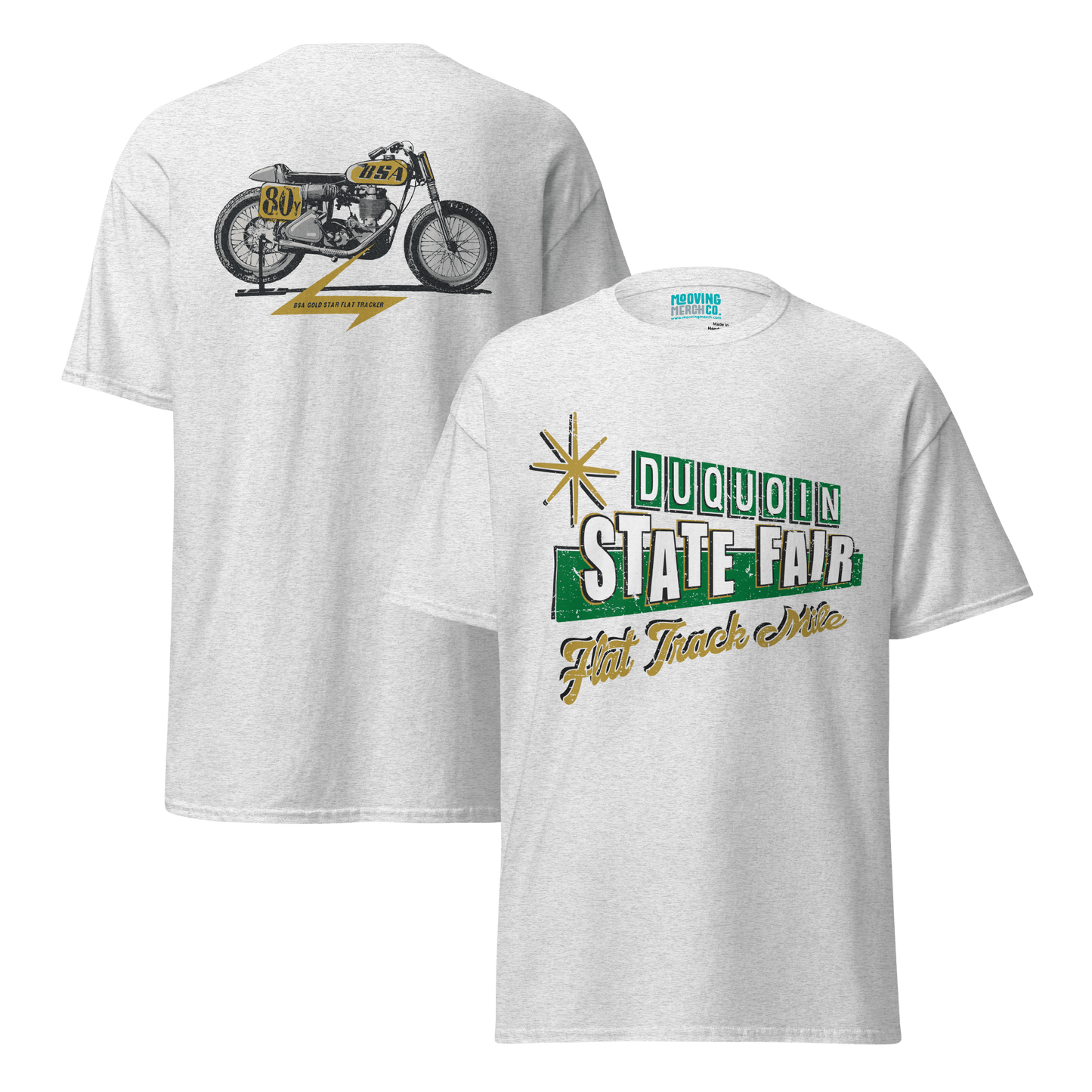 DuQuoin State Fair Flat Track Racer T-Shirt - 8 Colors - Unisex - Mooving Merch
