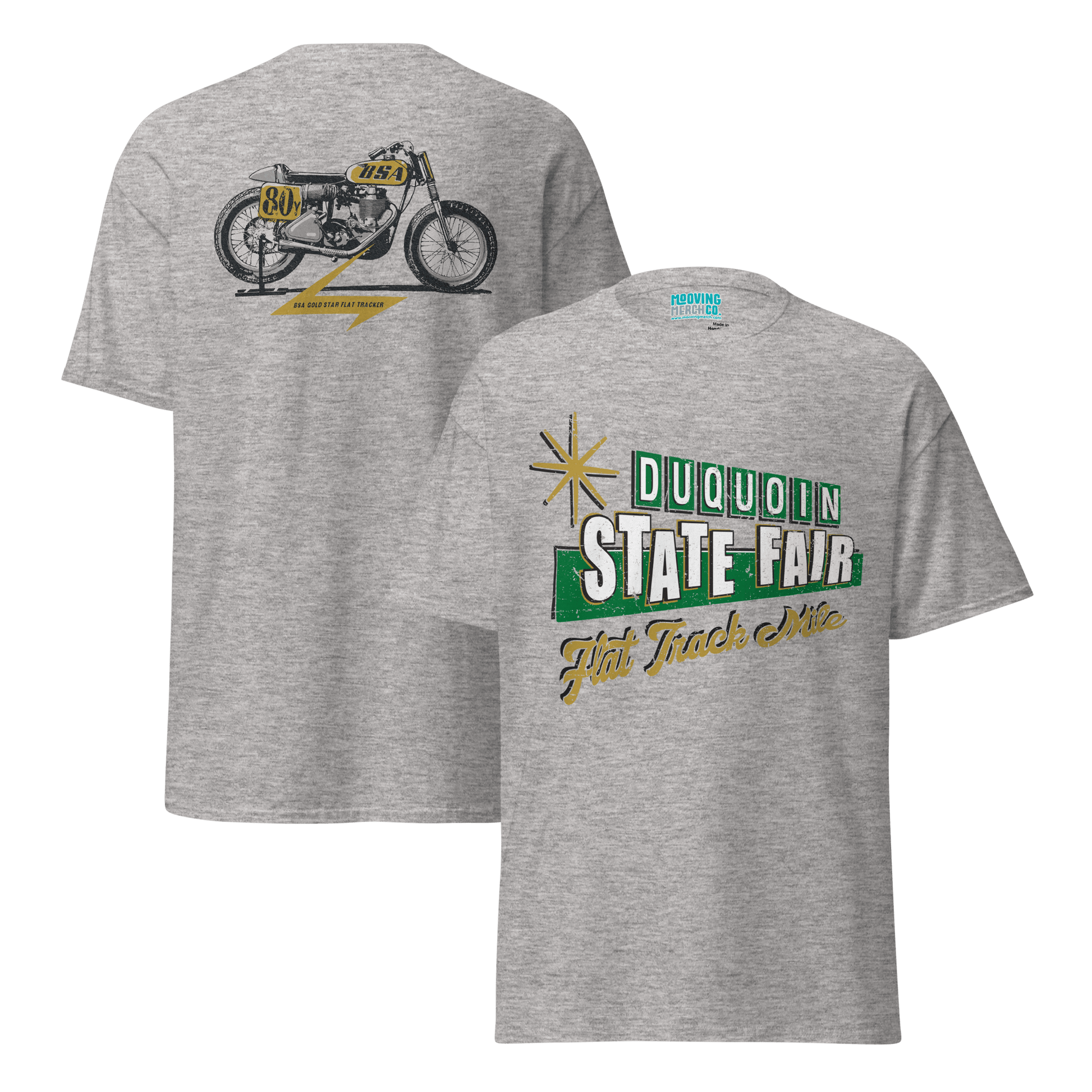 DuQuoin State Fair Flat Track Racer T-Shirt - 8 Colors - Unisex - Mooving Merch
