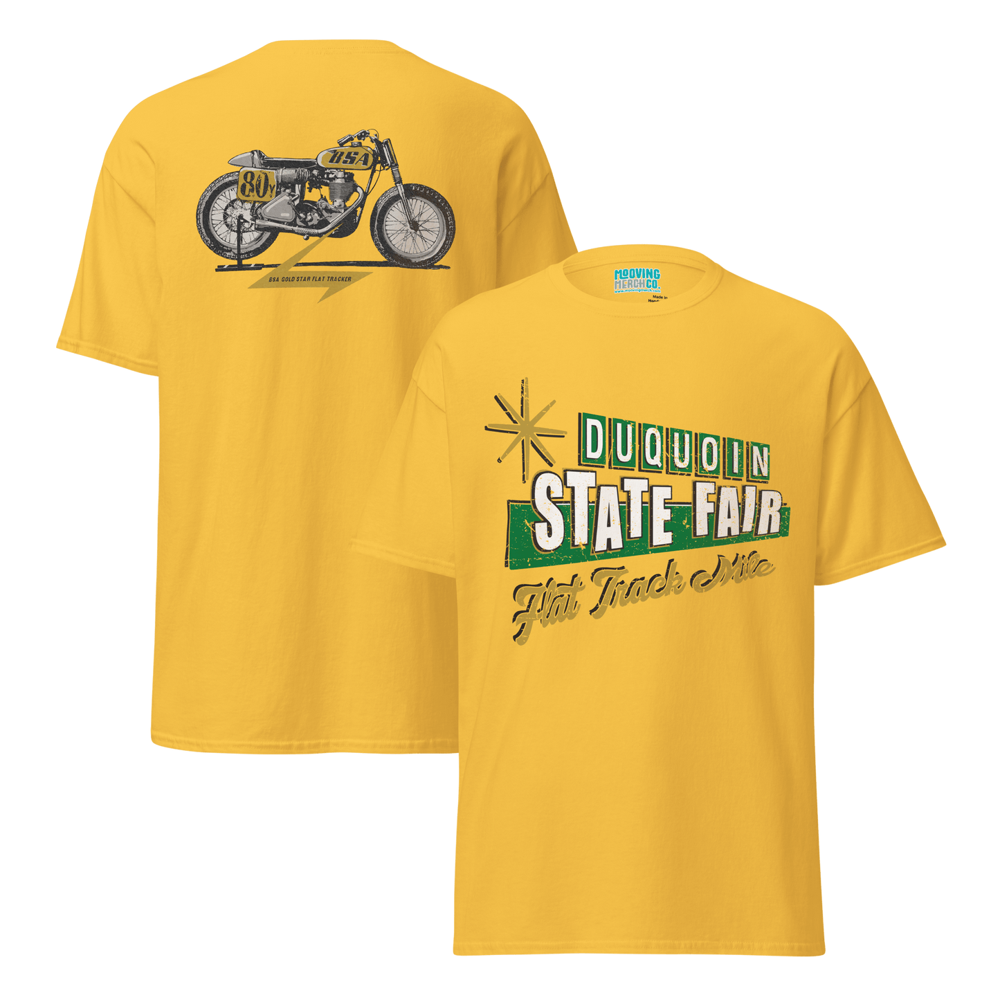 DuQuoin State Fair Flat Track Racer T-Shirt - 8 Colors - Unisex - Mooving Merch
