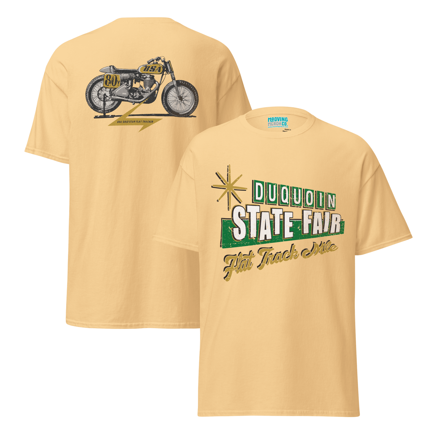 DuQuoin State Fair Flat Track Racer T-Shirt - 8 Colors - Unisex - Mooving Merch
