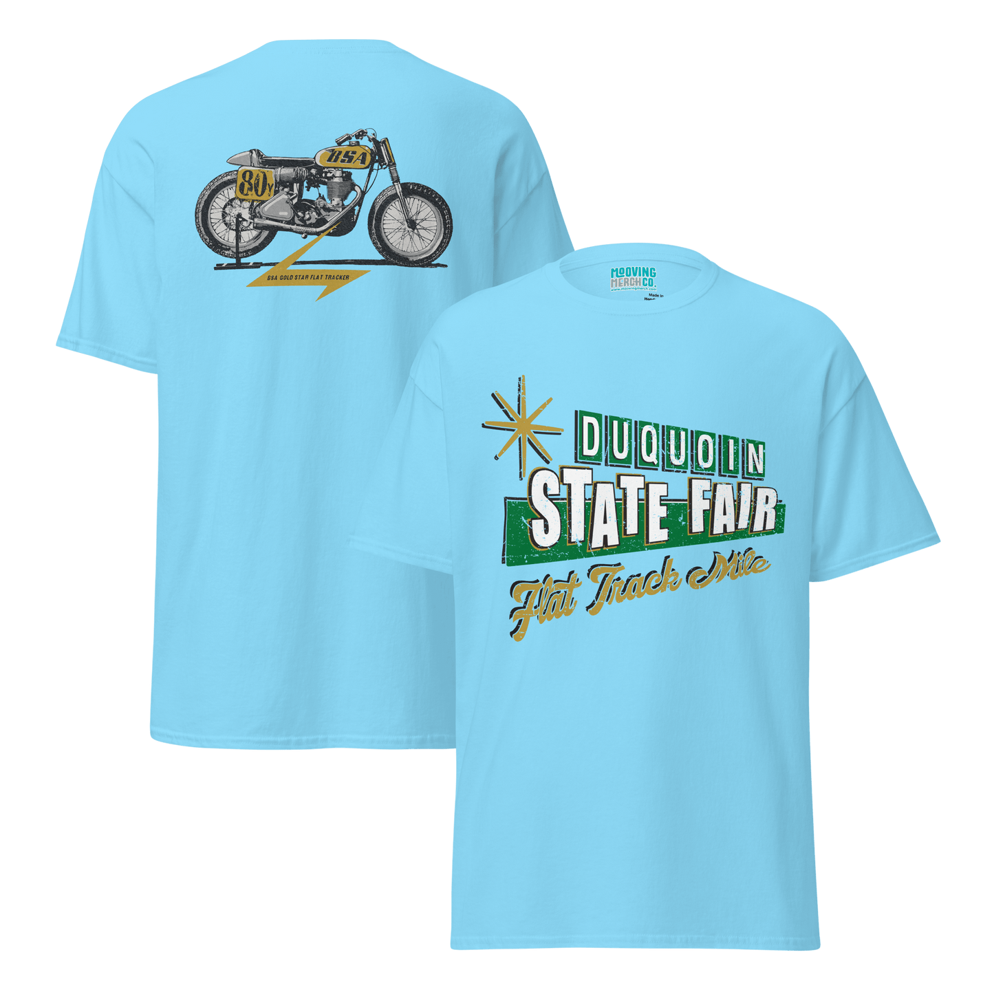 DuQuoin State Fair Flat Track Racer T-Shirt - 8 Colors - Unisex - Mooving Merch