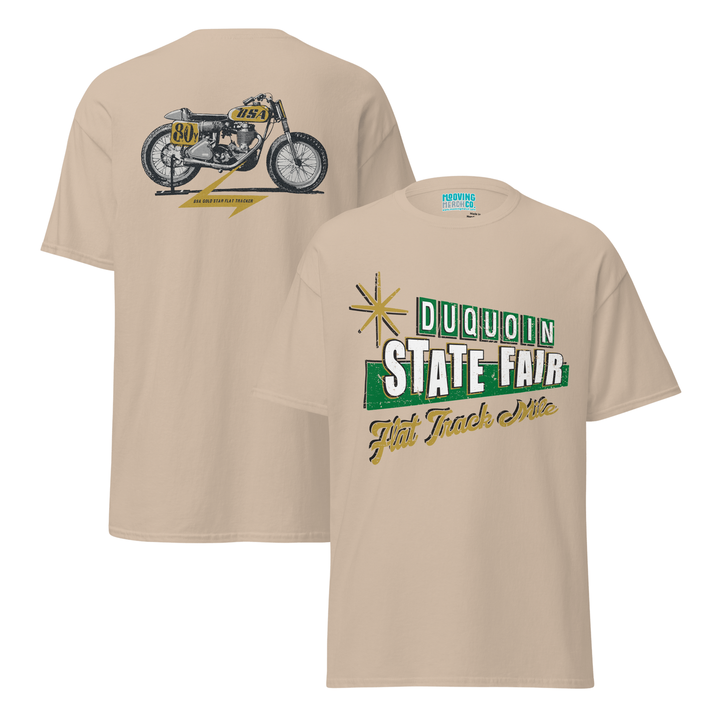 DuQuoin State Fair Flat Track Racer T-Shirt - 8 Colors - Unisex - Mooving Merch