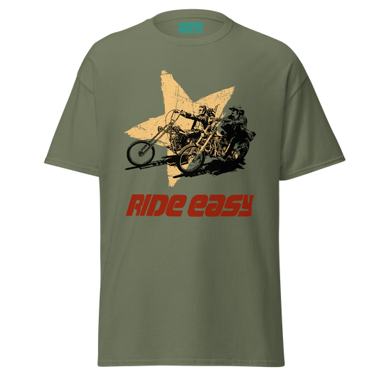 Easy Rider Parody T-Shirt - RIDE EASY - 9 Colours - S to 5XL - Mooving Merch