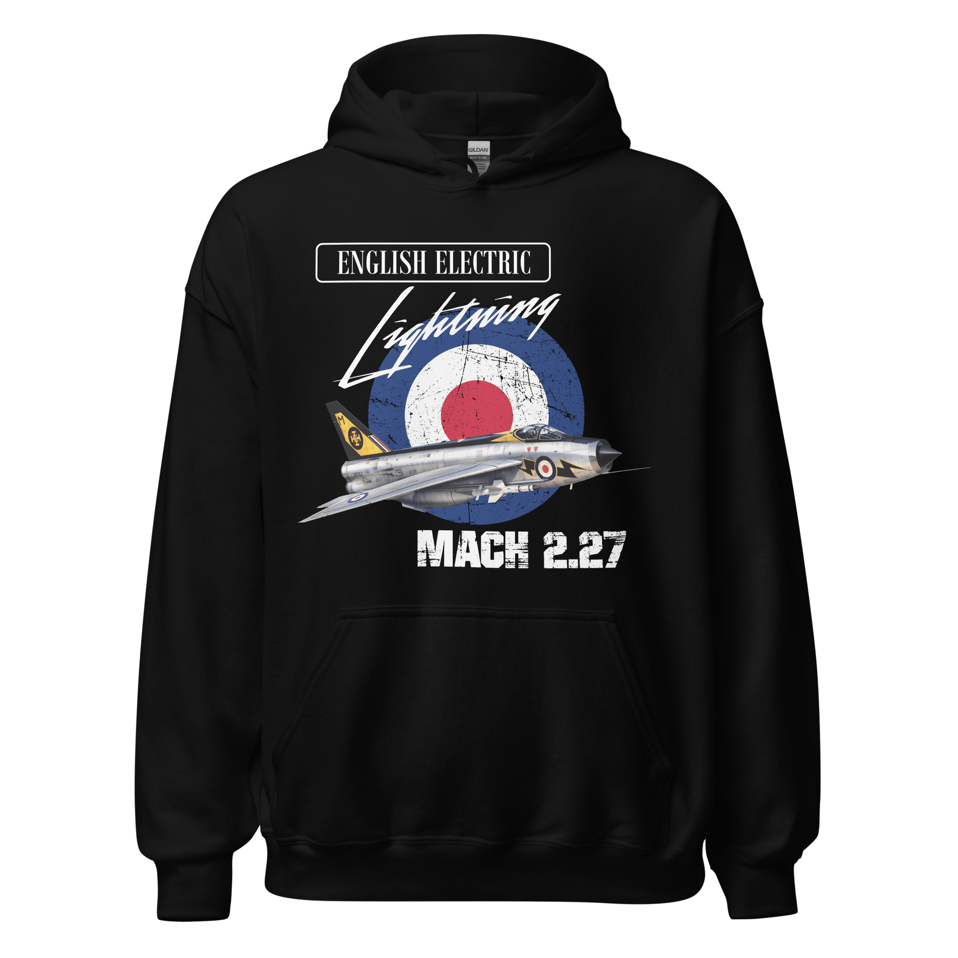 English Electric Lightning Fighter Aircraft Hoodie - 9 Colours - S to 5XL - Mooving Merch