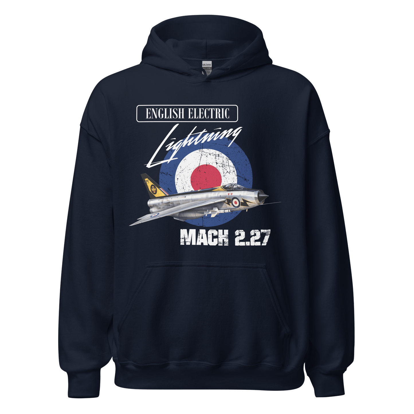 English Electric Lightning Fighter Aircraft Hoodie - 9 Colours - S to 5XL - Mooving Merch