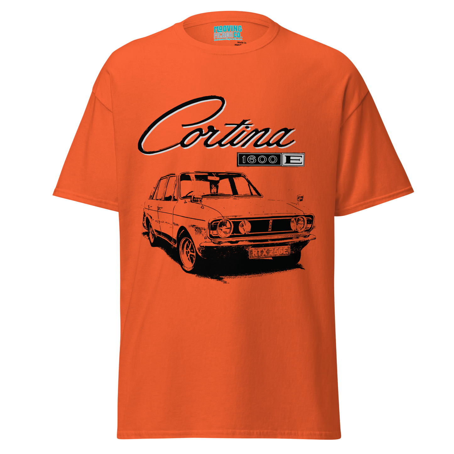 Ford Cortina Mk2 1600E Retro T-Shirt - 10 Cols - Unisex S to 4XL - Mooving Merch