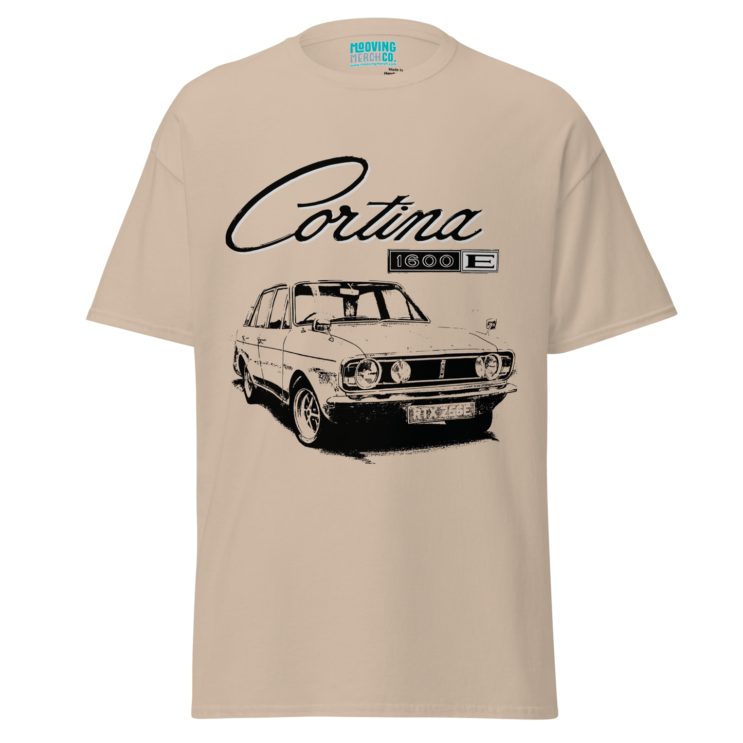 Ford Cortina Mk2 1600E Retro T-Shirt - 10 Cols - Unisex S to 4XL - Mooving Merch