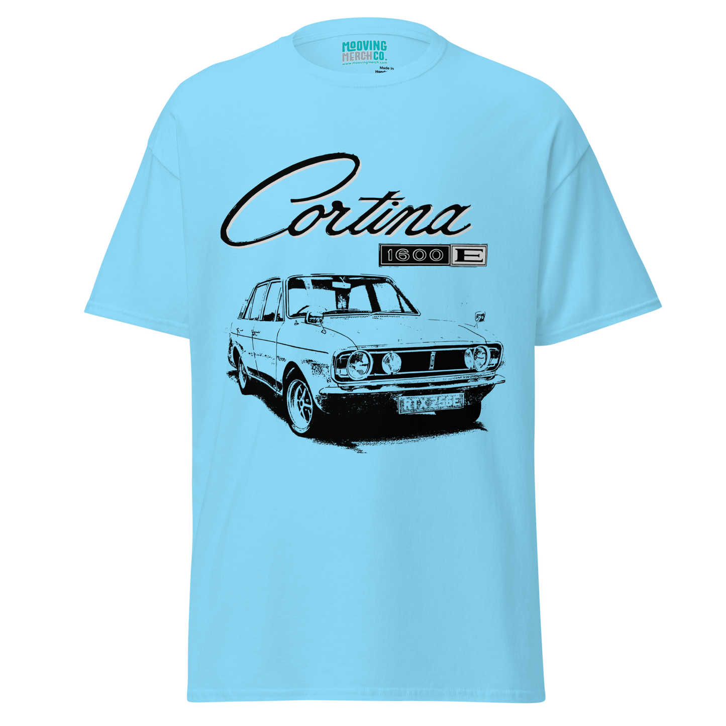 Ford Cortina Mk2 1600E Retro T-Shirt - 10 Cols - Unisex S to 4XL - Mooving Merch