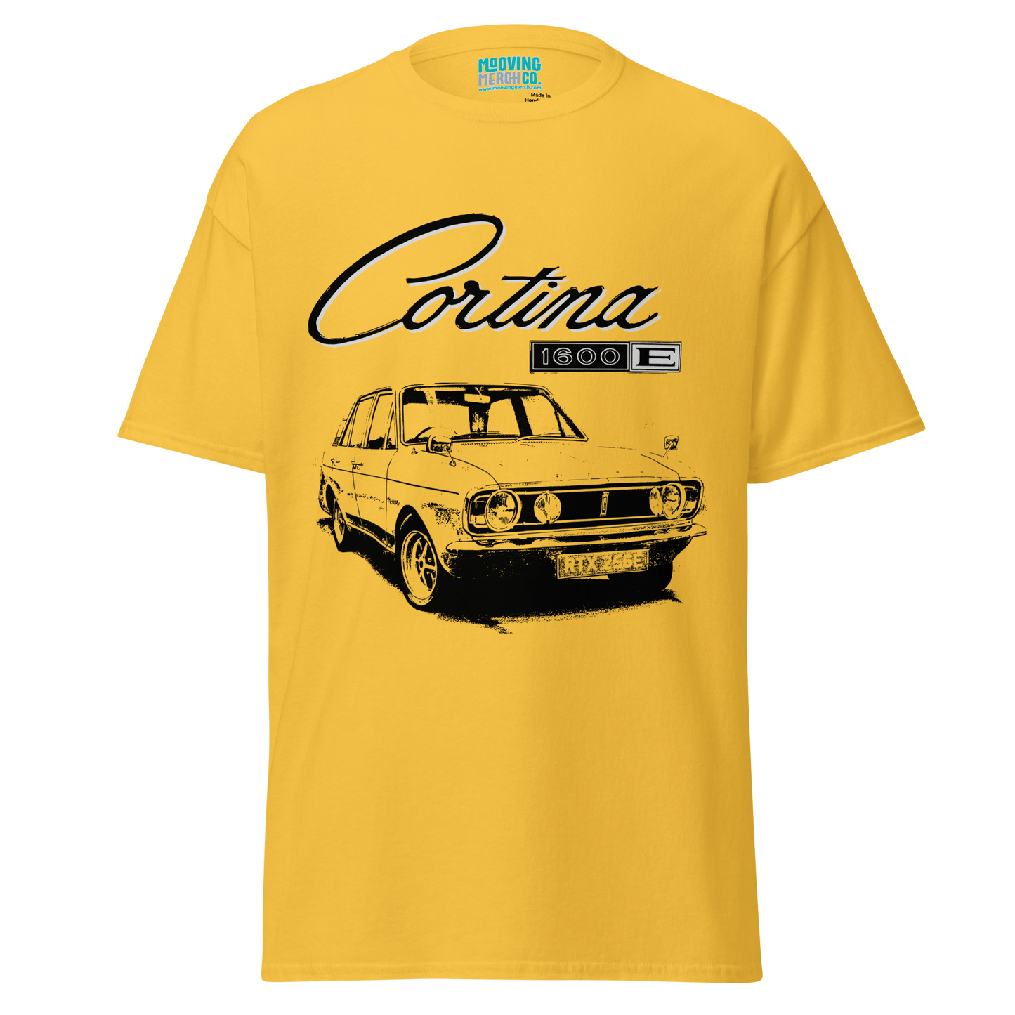 Ford Cortina Mk2 1600E Retro T-Shirt - 10 Cols - Unisex S to 4XL - Mooving Merch