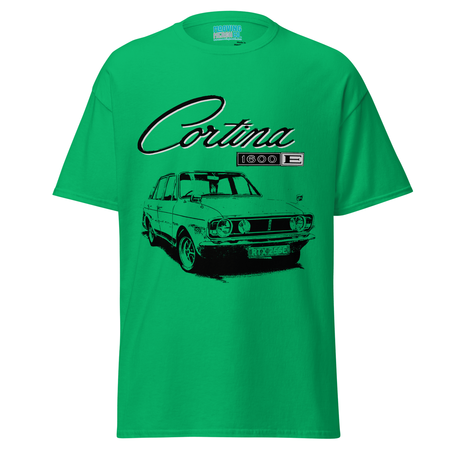 Ford Cortina Mk2 1600E Retro T-Shirt - 10 Cols - Unisex S to 4XL - Mooving Merch