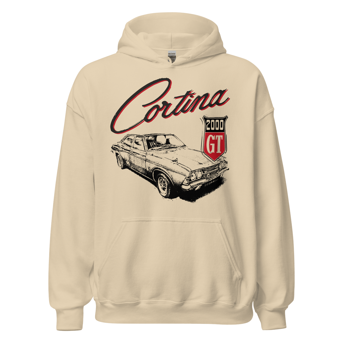 Ford Cortina Mk3 2000 GT Hoodie - 8 Colours - Unisex - Mooving Merch