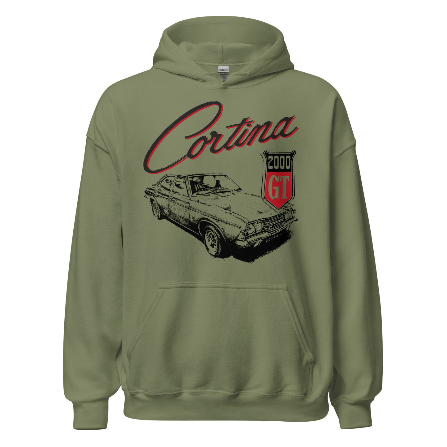 Ford Cortina Mk3 2000 GT Hoodie - 8 Colours - Unisex - Mooving Merch