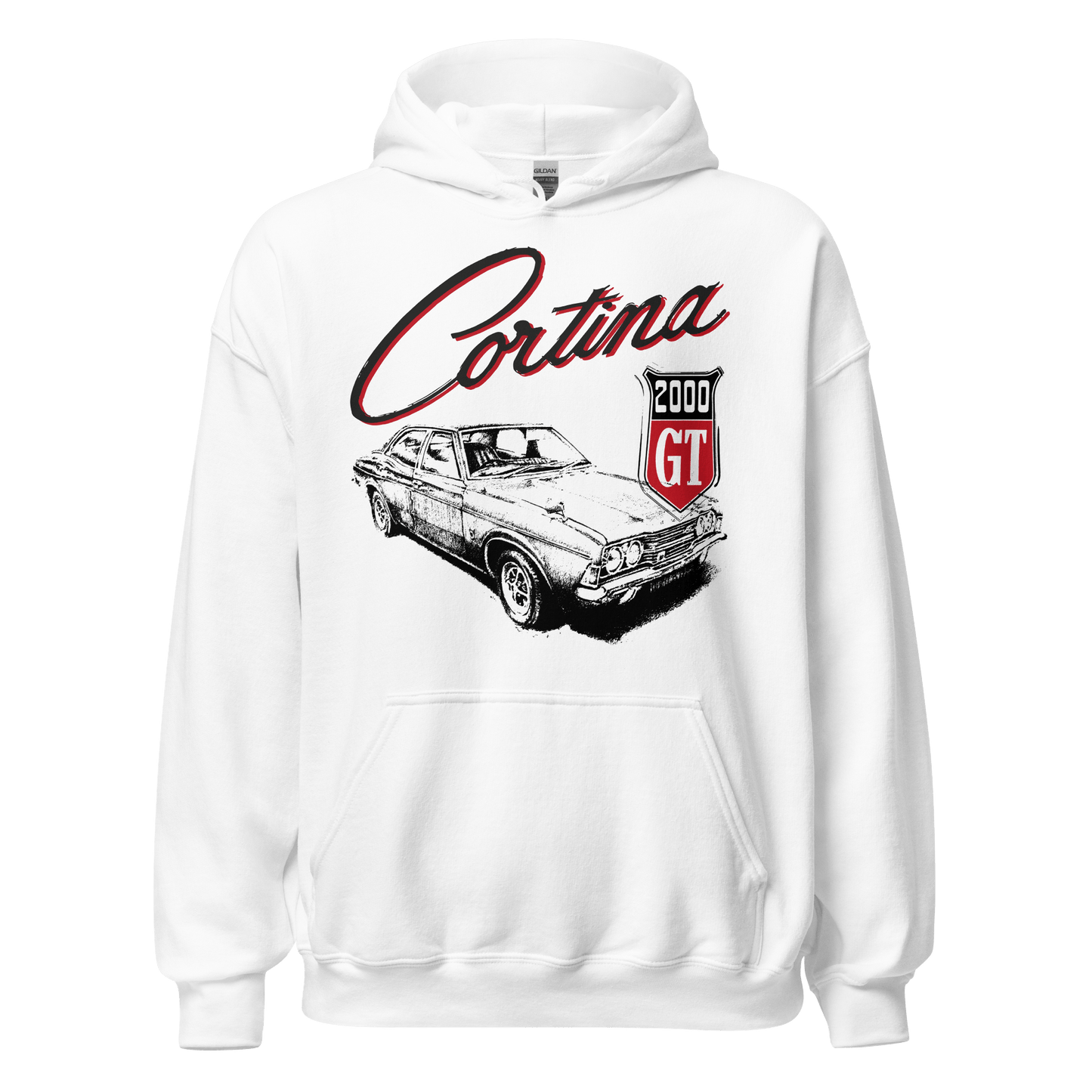 Ford Cortina Mk3 2000 GT Hoodie - 8 Colours - Unisex - Mooving Merch