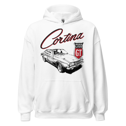 Ford Cortina Mk3 2000 GT Hoodie - 8 Colours - Unisex - Mooving Merch