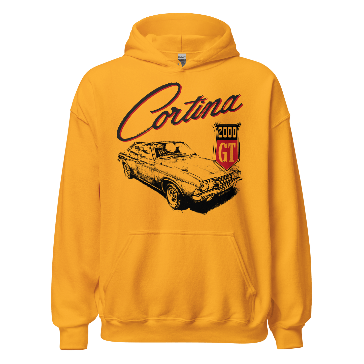 Ford Cortina Mk3 2000 GT Hoodie - 8 Colours - Unisex - Mooving Merch