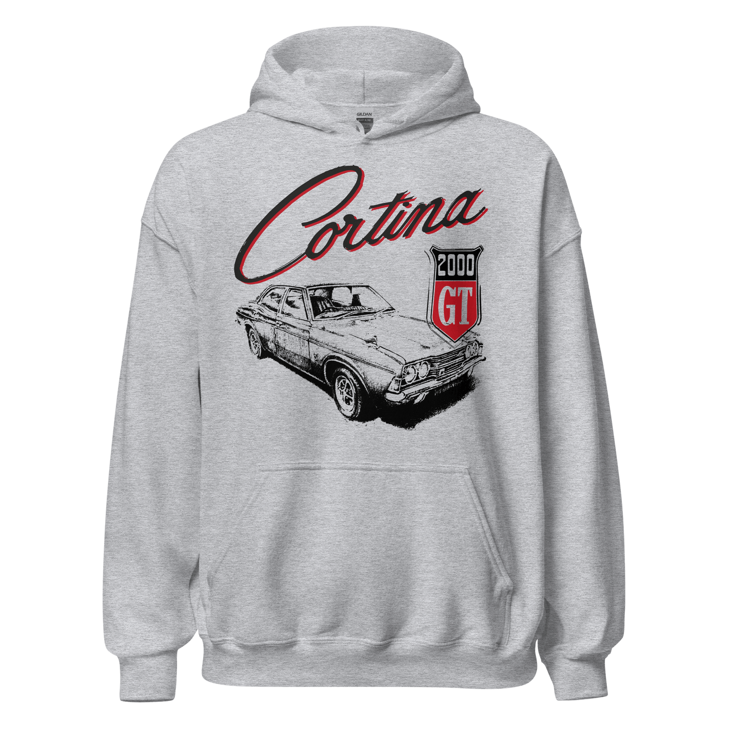 Ford Cortina Mk3 2000 GT Hoodie - 8 Colours - Unisex - Mooving Merch