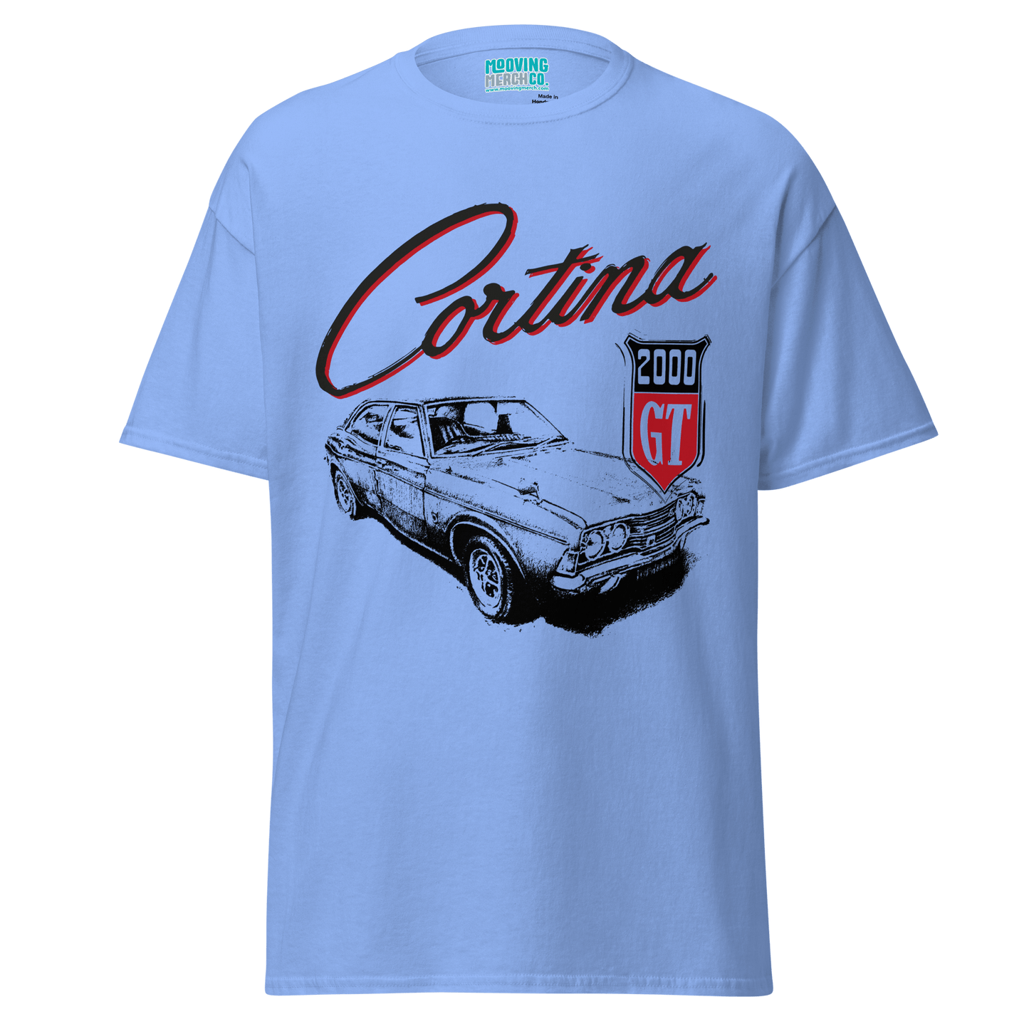 Ford Cortina Mk3 2000 GT T-shirt - 12 Cols - Unisex - Mooving Merch